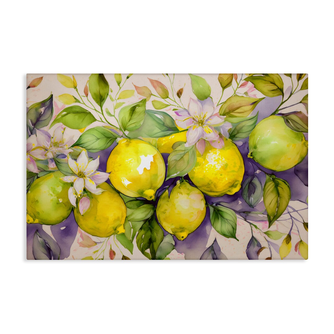Stupell Industries Cottage Lemon Blooms Canvas Wall Art Design by Alina Georgescu